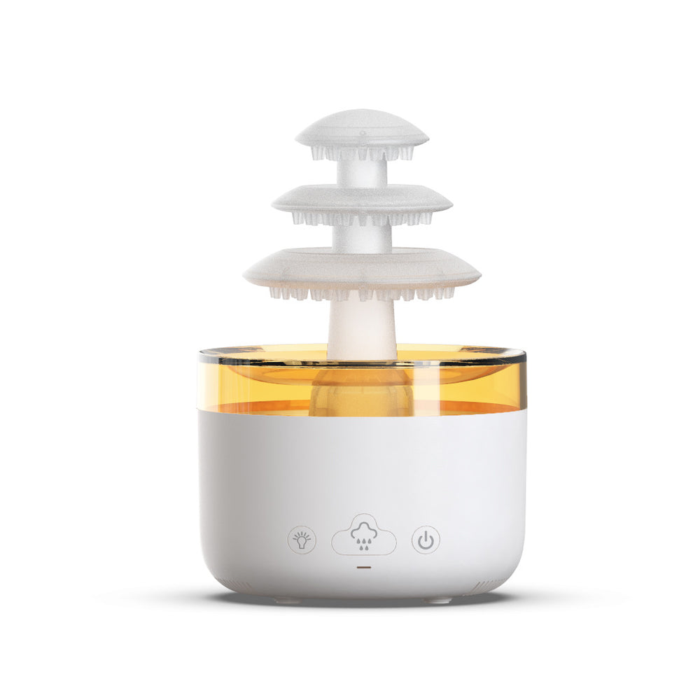 Colorful cloud rain aromatherapy diffuser - home air purifier, usb ambient light, raindrop humidifier, essential oil diffuser