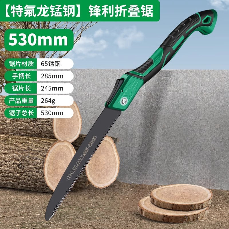 Baojun handheld hand saw folding saw household hacksaw hand saw wood saw hand saw woodworking logging hand saw