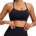 Lulu-style shockproof sports bra, lycra high-elasticity breathable yoga tank top, cross-border new arrival, beautiful back design, fitness bra