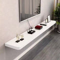 Wall-mounted floating tv cabinet normcorethickened solid wood one-line shelf storage rack living room wall decoration shelf bookshelf