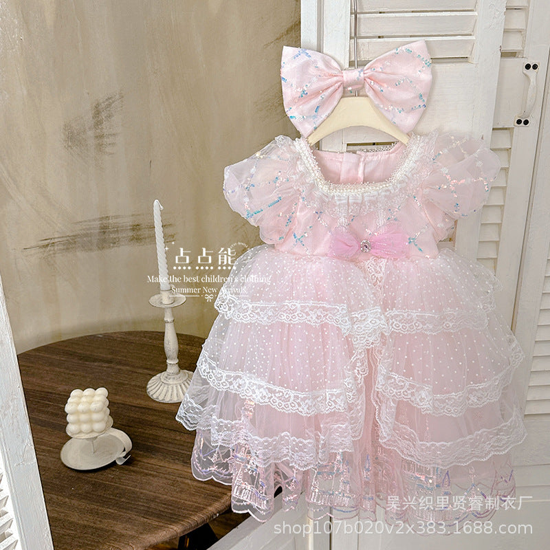 new girls' haute couture lolita princess dress - summer collection, children's dress, birthday party gown