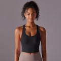 New arrival: seamless sports bra - sexy criss-cross back, yoga bra, shockproof, push-up, running, training, fitness tank top