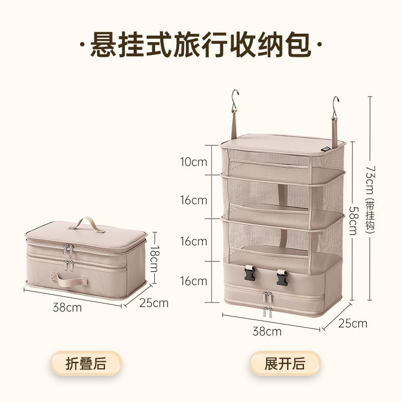 Storage Hanging Bag Layered Multifunctional Finishing Clothes Bag Underwear Foldable Travel Hanging Storage Bag Finishing Bag