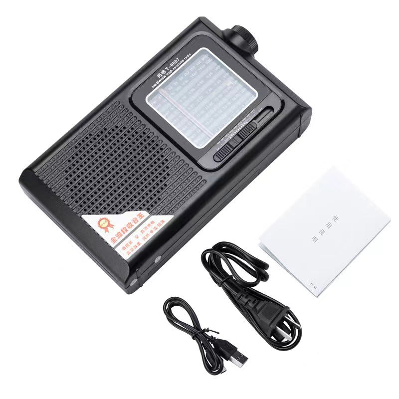 Topsonic t-6607 elderly-friendly radio wholesale - new full band, high volume, emergency semiconductor portable radio