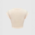 cherry knit crewneck sweater top - pullover, relaxed fit, oversized style