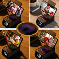 F20 creative phone stand smart home brand multifunctional bluetooth speaker lazy stand 3-in-1 clock