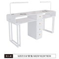 Widened 45cm, same price: iron sheet, baked enamel, odorless, multifunctional nail table - trendy, light luxury, cream-colored nail table