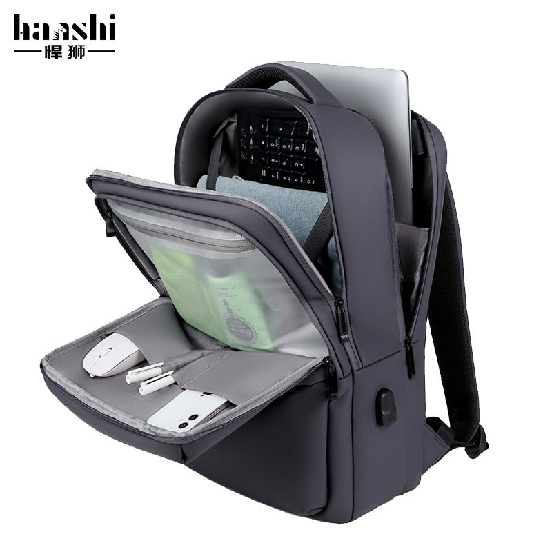 Business Men's Backpack High Sense Casual Fashion Women's Backpack Commuter Waterproof Computer Bag Travel Backpack School Bag