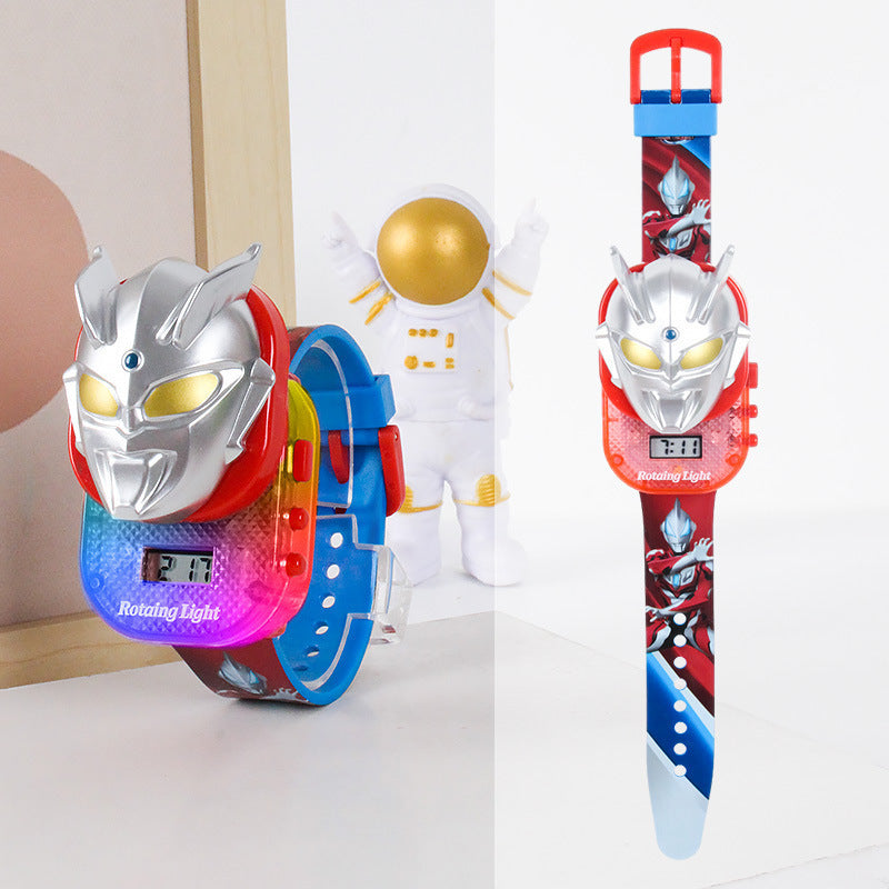 Kids' sliding cover cartoon music electronic watch - toy watch for boys and girls - kuromi style gift