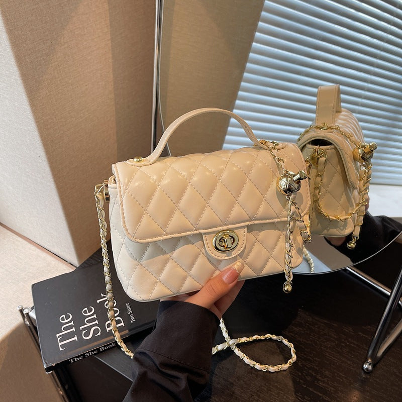 Cross-border foreign style rhombus small bag women's 2025 new fashionable versatile small square bag summer niche shoulder messenger bag