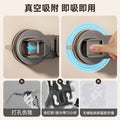 Suction cup mop holder wall mount - no drilling required, bathroom wall fixed storage rack, toilet door back organizer, bathroom storage essential