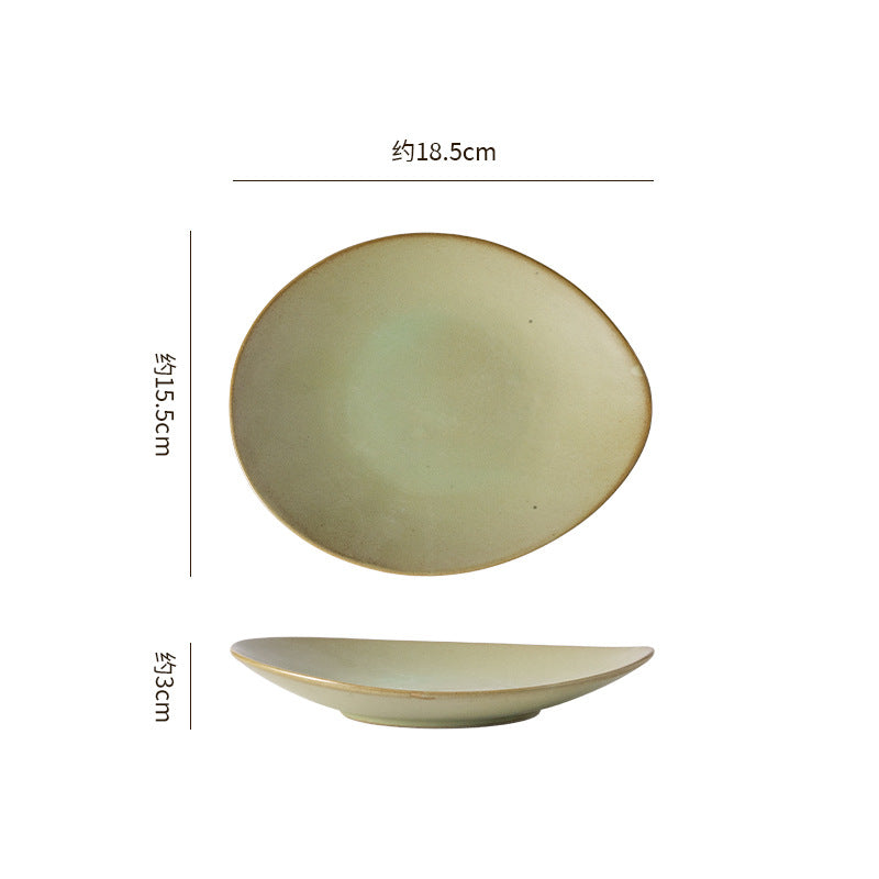 Vintage irregular high-end bowls, plates, and dishes - restaurant, hotel, and home tableware - unique dinnerware for serving dishes, desserts, rice bowls, and plating