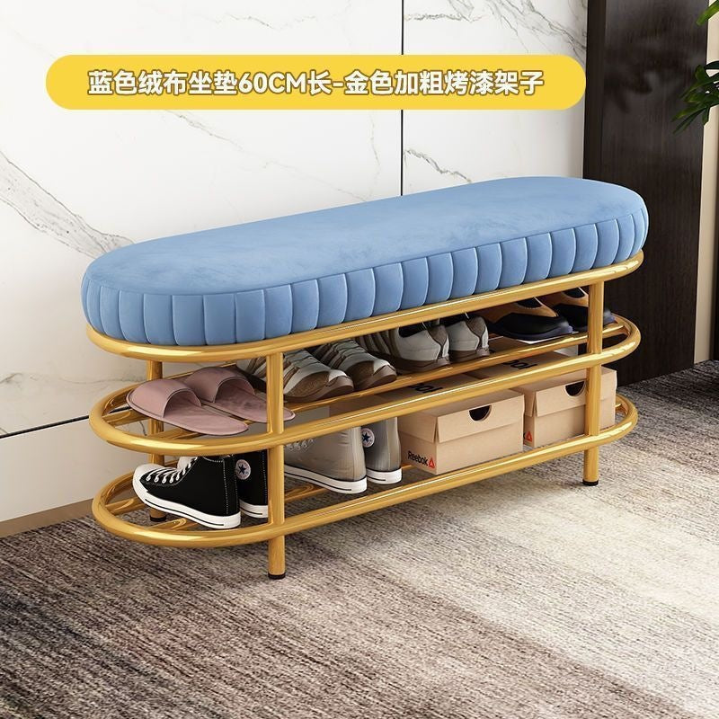 Shoe changing stool door for home soft bag shoe stool shoe cabinet stool all-in-one entrance door popular can sit bench stool