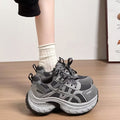 Petitesthick soledad shoes women's 2026springnew arrivalaccessible luxurybest selling breathable sports heightening casualwhite shoes