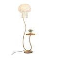 Luxury large living room tv cabinet home art decoration floor lamp crystal feather floor lamp