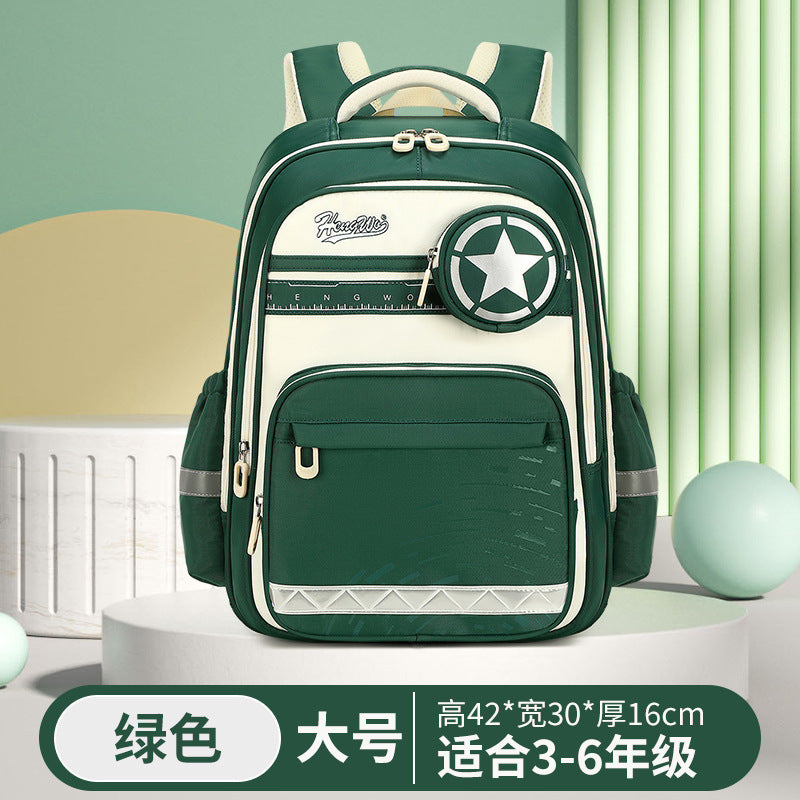 New arrival: wholesale school backpacks for grades 1-6, available in stock. large capacity, lightweight, and ergonomic design for boys and girls