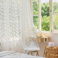 Casualaccessible luxury corrugated window screen thickened gauze curtain living room balcony bedroom decorative gauze white gauze shaoxing curtain gauze wholesale