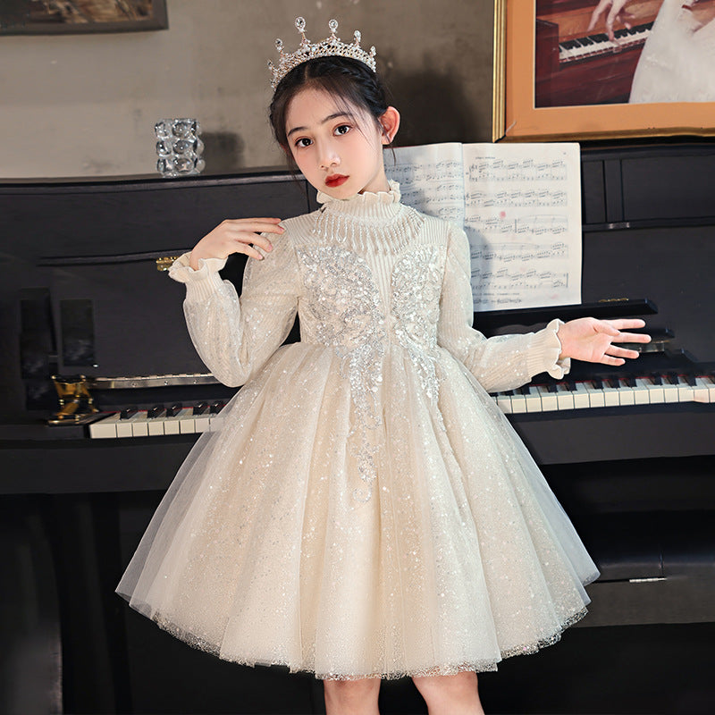 Amazon girls' dresses: european and american style, new autumn/winter  collection, children's princess dresses, perfect for piano recitals