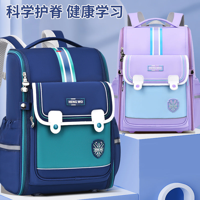 New scientific spine care primary school bag three-dimensional 3D back pad 123456th grade male and female school bag