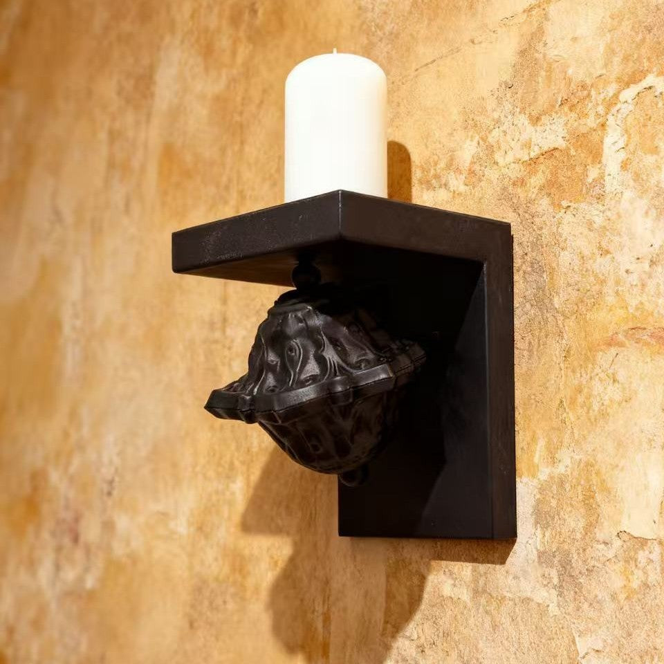 hot-selling retro iron metal zen candlestick decoration atmosphere ornaments wall creative zen candlestick