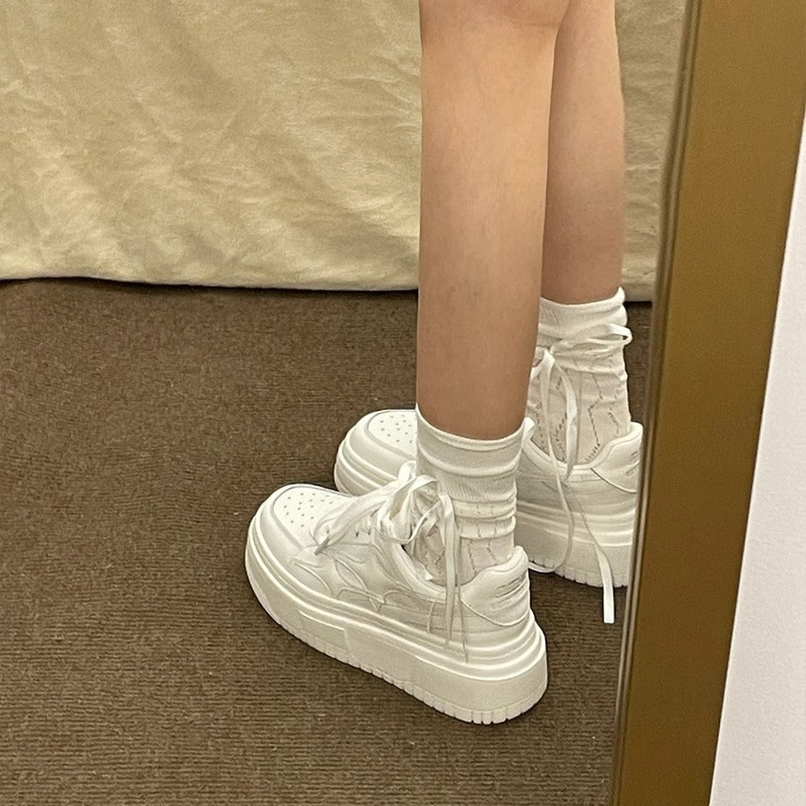 Sneakers student easiest for match thickenedwhite shoes women's casualnew arrival spring and summerbest selling lightweight retro sports shoes