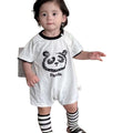 Summer cartoon panda onesie - short sleeve, lightweight, korean style, trendy baby romper for boys and girls - perfect for crawling and outdoor adventures