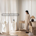New arrival french iris gauze sun protection and light-proof living room bedroom balcony plant flower jacquard window gauze relief high