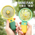 Handheld mini fan - portable, rechargeable, usb powered, silent desktop fan for office, student dorm, and travel