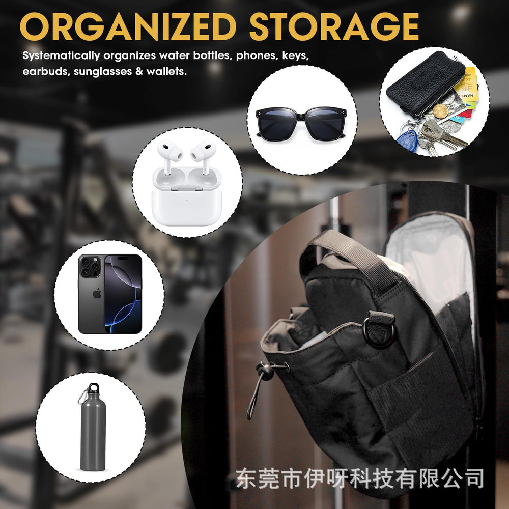 bestseller: magnetic water bottle bag with 5 strong magnets, crossbody gym bag for water bottle, phone, and keys