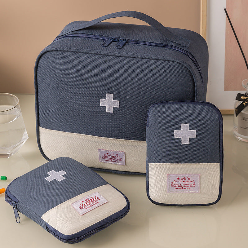 Portable First Aid Kit Cross Drug Storage Bag Travel Business Travel Medical Kit Large Capacity Medical Emergency Kit