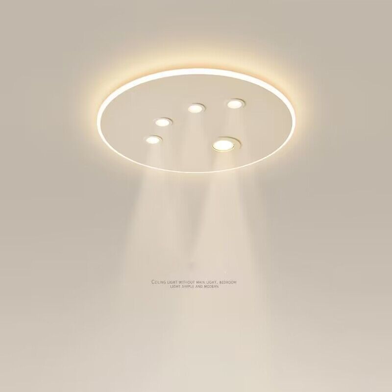 Stylish ceiling lamp without main lamp bedroom lamp casual modern living room lamp study light luxury lamp ultra-thin surface-mounted spotlight