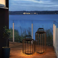 Outdoor waterproof modern solar garden lights artistic cage lights landscape lighting for gardens, villas, and portable use