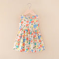 Girls' summer  new collection: cotton silk dress, children's princess dress, lightweight cotton silk nightgown - wholesale