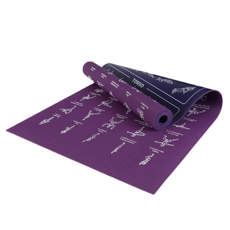 Pvc men's gym mat non-slip yoga mat manufacturer cross-border sports home rubber professional training exercise mat