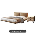Master bedroom floating king size bed 1.8m upholstered high-end elegant wedding bed italian minimalist double genuine leather bed