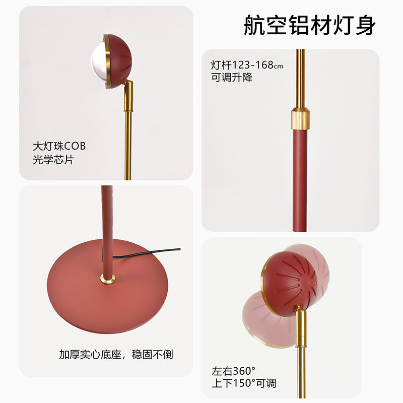 Little red riding hood light and shadow floor lamp living room sofa next to accessible luxury bedside bedroom decoration reading atmosphere lamp