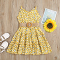 new summer collection: girls' floral sundress - perfect for beach vacations! cross-border exclusive