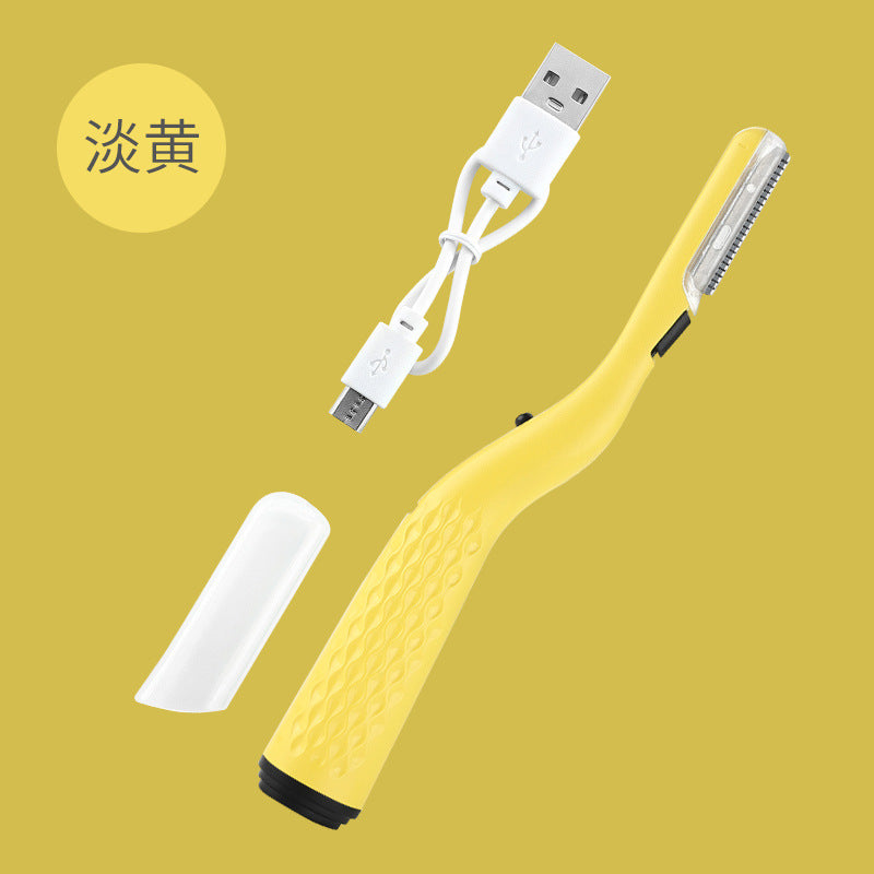 New arrival: rechargeable light-up eyebrow razor - stylish stainless steel eyebrow shaper & trimmer with cutting-edge blade technology, direct from the factory