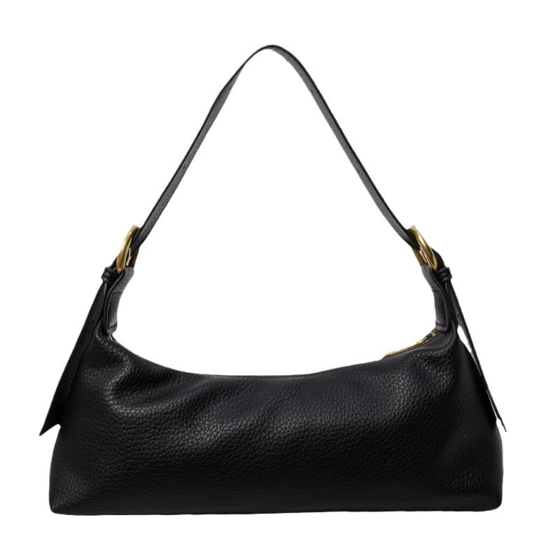 Retro niche design bag women's autumn and winter 2025 new trendy fashion shoulder underarm bag soft leather texture messenger bag