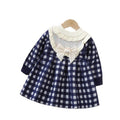 Kids' knit dress - chanel-inspired long dress -  autumn/winter new collection - girls' knitted dress