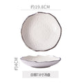 White 8inch soup plate-silver