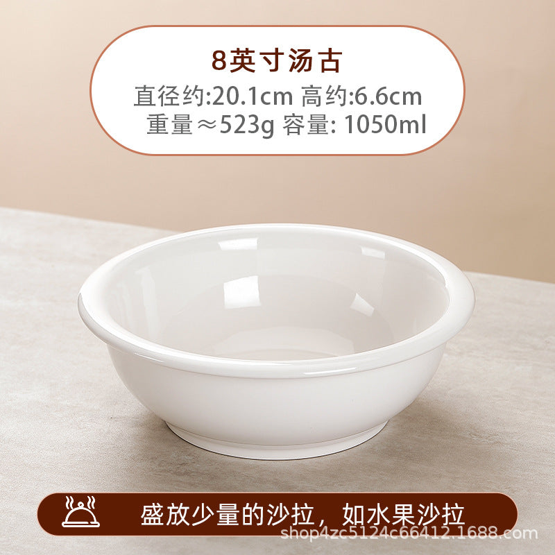 Ceramic large bowl for homepure white large soup bowl hotel supplies pot pickled fish large bowl and basin restaurant tableware