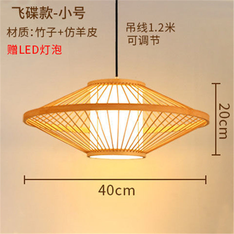 Lantern Bamboo Art Chandelier Bar Bed and Breakfast Tea Room Hot Pot Restaurant Hotel Simple Japanese Restaurant Bamboo Catering Shop Lighting