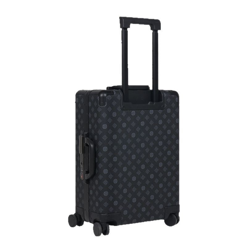 OBOX travel silent money beginning suitcase new fashion leather double-sided jacquard suitcase essential for men and women to travel