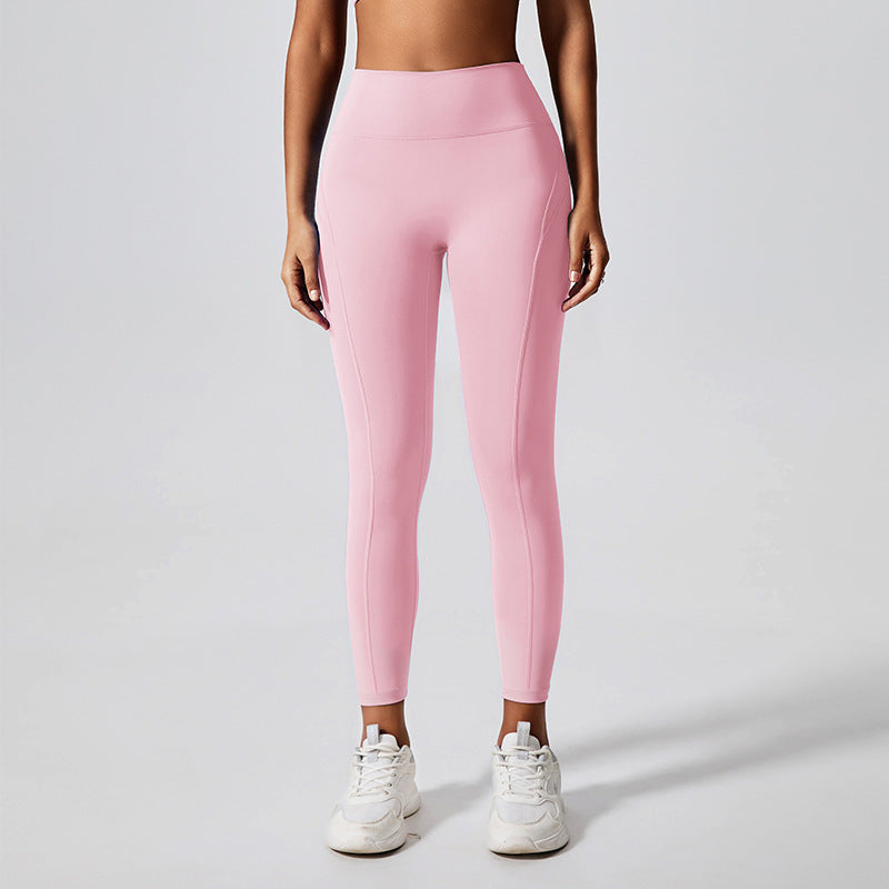 Eco-friendly fabric peach lift running yoga pants - butt lifting, shaping, slimming, tight-fit activewear leggings for fitness and exercise