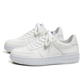 Men's skate shoes - spring 2026 new collection: breathable, athletic, casual mesh sneakers for teens - trendy, versatile, solid color white sneakers for men