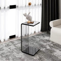 Accessible luxury acrylic side table sofa small side table casual living room popular bay window coffee table scandinavian bedroom transparent corner table