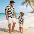 spring/summer hawaiian shirt for boys, short-sleeve patterned print shirt, children's shirt, chiffon top