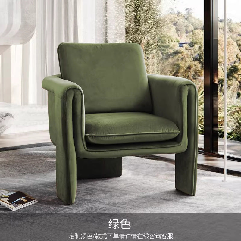 Nordic designer casual negotiation single sofa minimalist light luxury trendy reception guest ins harp sofa chair