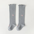 Babylon baby socks women's long tube baby kidskidskids high tube socks floral loose mouth newborn non-leg girl socks